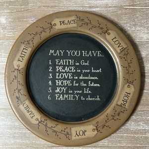 Inspirational Plate by Barbara Lloyd